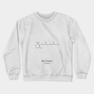 Retinol Molecular Structure - Vitamin A White Crewneck Sweatshirt